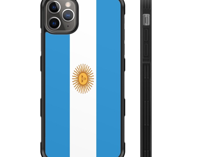 Flag of Argentina iPhone Hybrid Rubber Protective Case