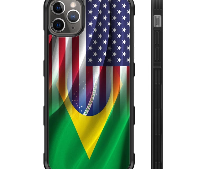 America Brazil Flag Hybrid Rubber Protective Case Brasil