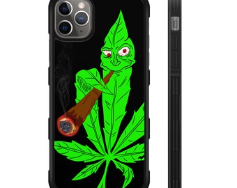 Weed Leaf Smoking Weed Kush iPhone Galaxy Protective Rubber Phone Case