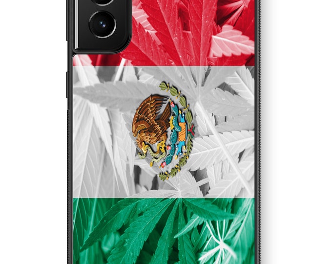Mexico weed Flag Galaxy Note Protective TPU Rubber Phone Case