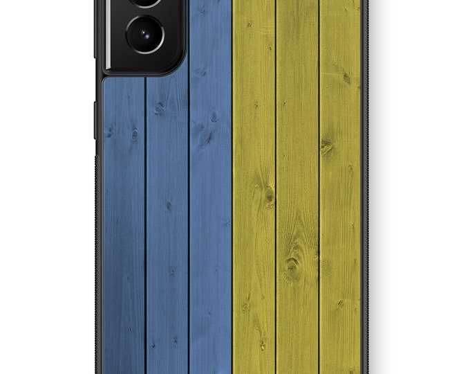 Ukraine Flag Wood Fence Galaxy Note Protective Rubber TPU Phone Case Ukrainian