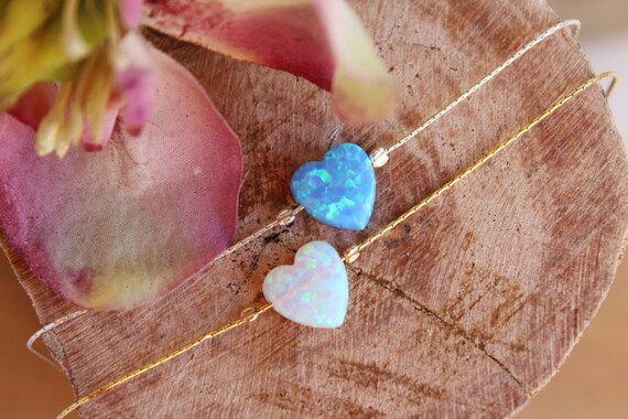 Opal heart bracelet discount