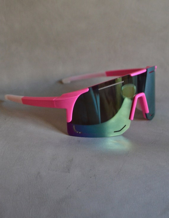 Hot Pink Sporty Sunglasses