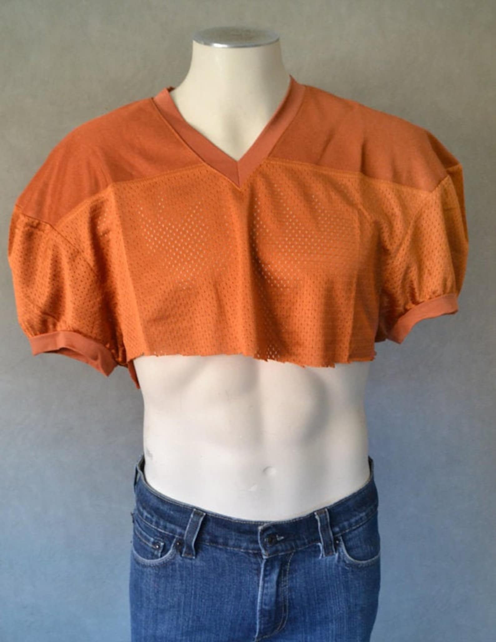 mens crop top football jersey