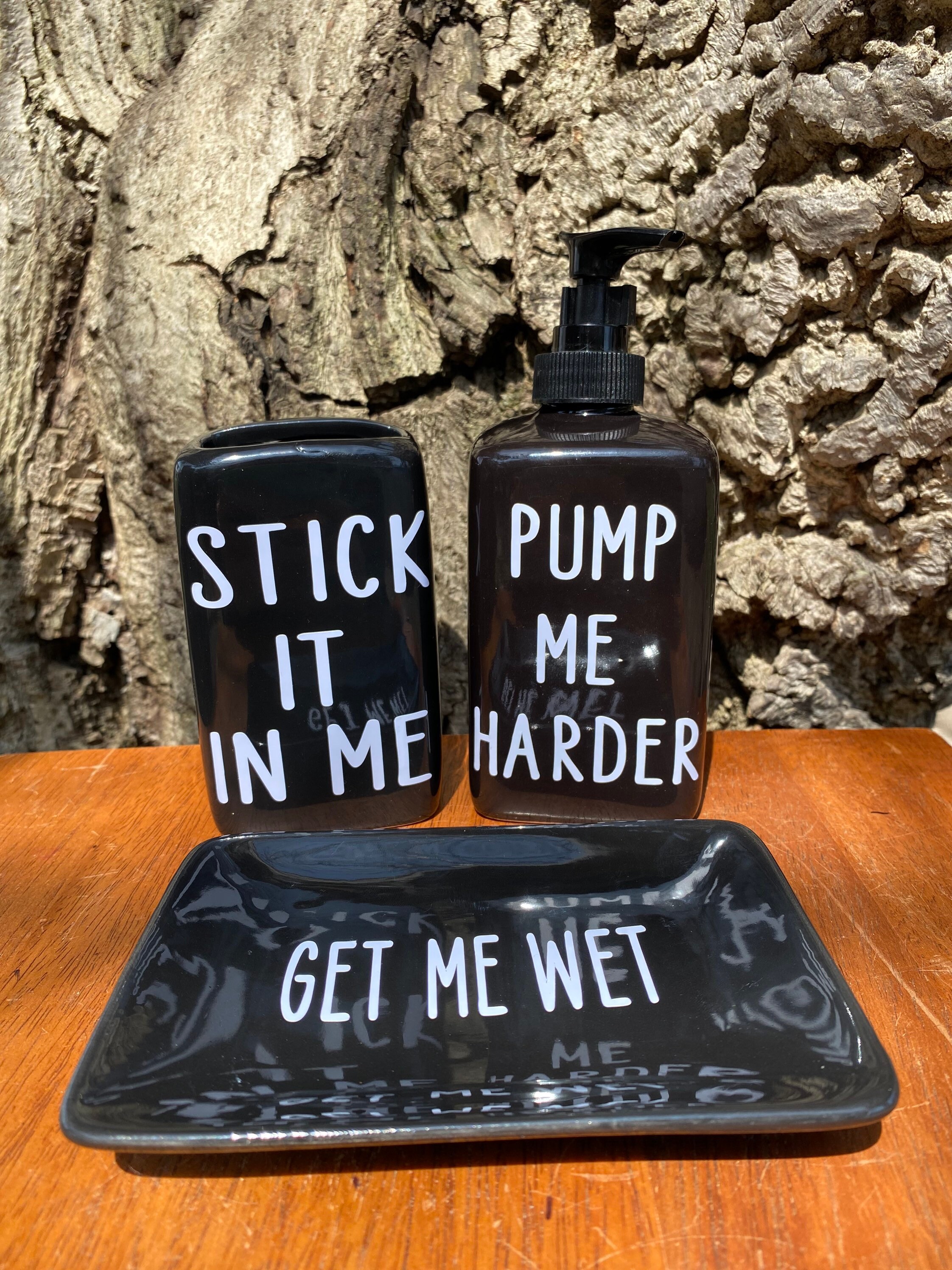 Funny 8 Piece Bathroom Set Includes 8 hilarious storage Etsy