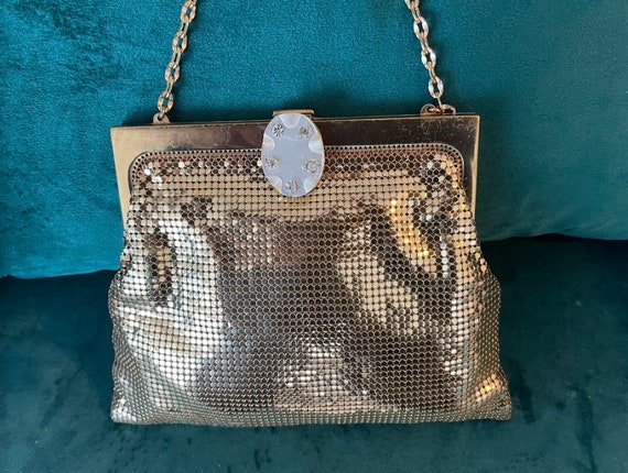 Very RARE Vintage 1960's Whiting and Davis Gold Metal Mesh - Etsy