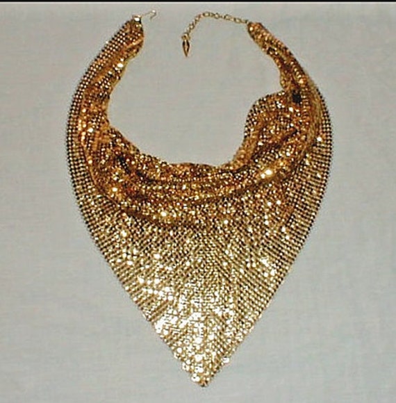 1970s Whiting and Davis Gold Mesh Necklace – Rise Street Market
