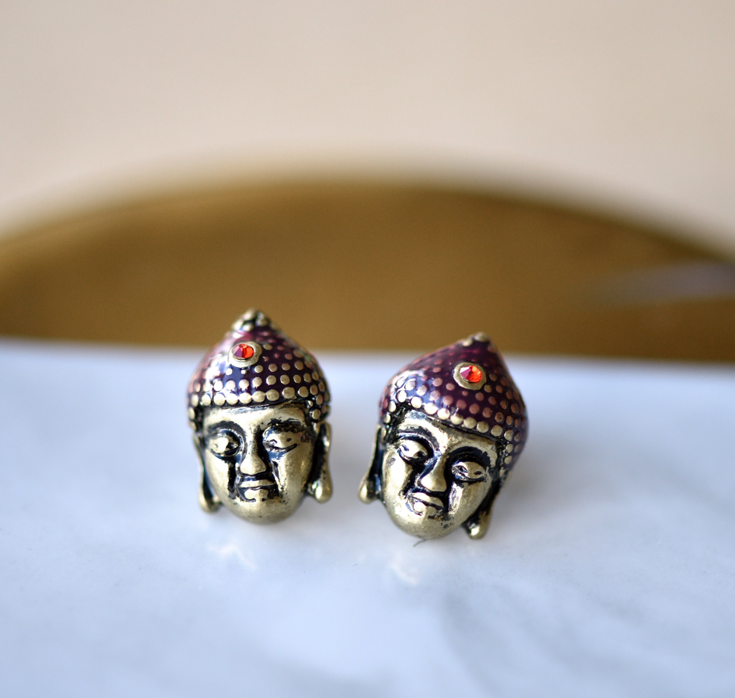 Buddha earrings studs outlet