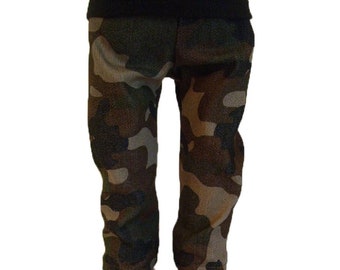 Camouflage Pants or Shorts for American Girl Doll & 18-inch Boy Doll Camo Pants - Doll Camo Shorts -Doll Hunting Pants Doll Camouflage Pants