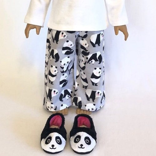 Panda Bear Pajamas for American Girl Doll and 18inch Doll Etsy