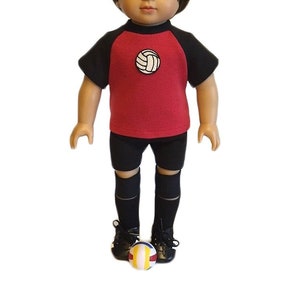 18 inch doll volleyball outfit