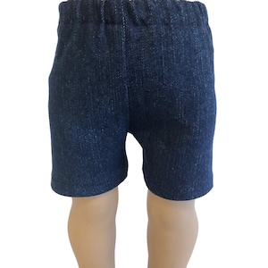 Denim Shorts for American Girl Doll and 18-inch Doll Jean Shorts - Bitty Baby Bitty Twins Doll Denim Jean Shorts - Boy Doll Jeans Shorts