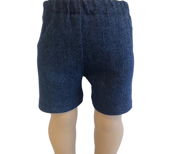 Denim Shorts for American Girl Doll and 18-inch Doll Jean Shorts - Bitty Baby Bitty Twins Doll Denim Jean Shorts - Boy Doll Jeans Shorts