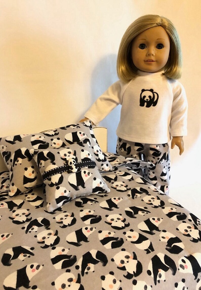 Panda Bear 3-piece Bedding Set for American Girl Doll and ...