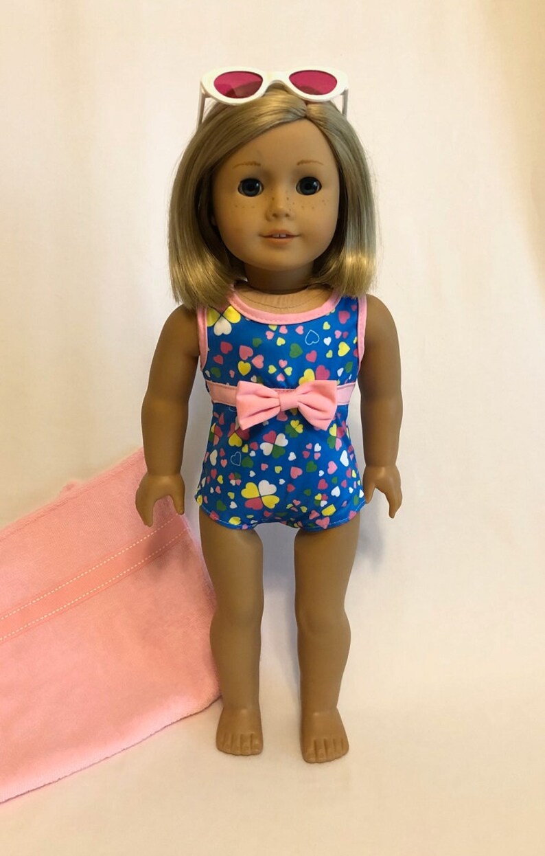 Doll Beach Swimsuit Set for American Girl Dolls & 18inch Etsy
