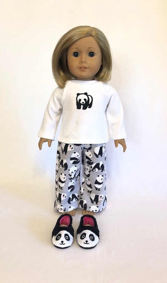 Panda Bear Pajamas for American Girl Doll and 18-inch Doll Panda