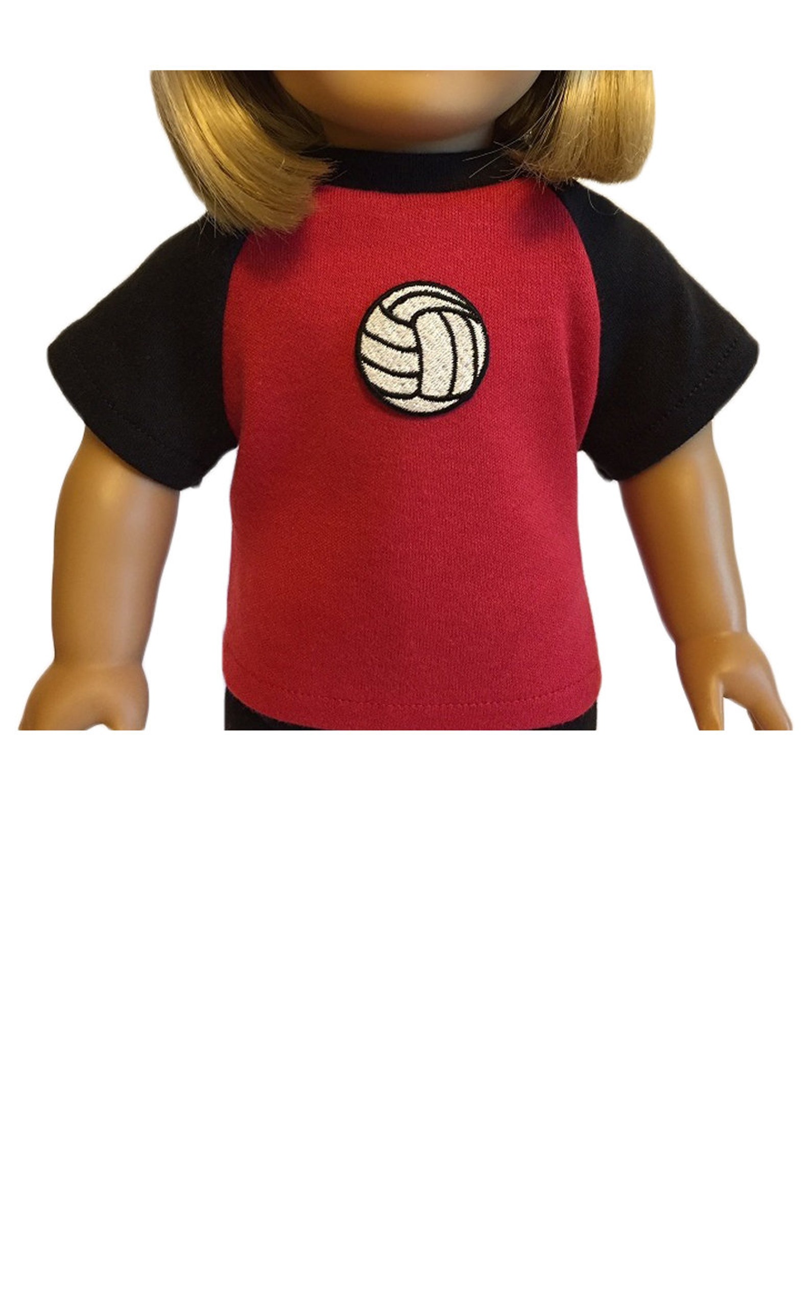 Red Volleyball Uniform 6piece Set for American Girl Doll and Etsy