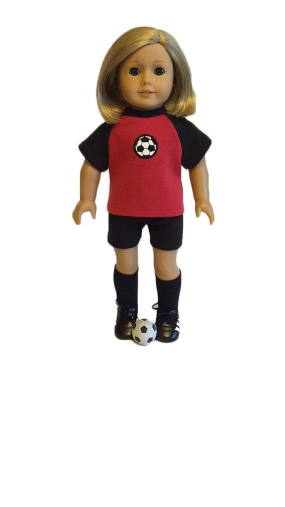 american girl doll soccer set