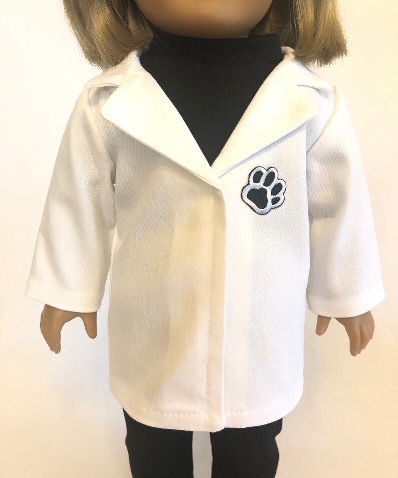 Veterinarian Lab Coat and Stethoscope Set for American Girl Etsy