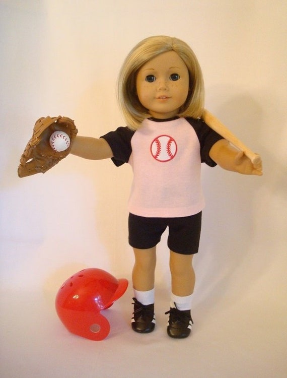 Pink Baseball//Softball Batting Helmet 18 in Doll Clothes Fits American Girl
