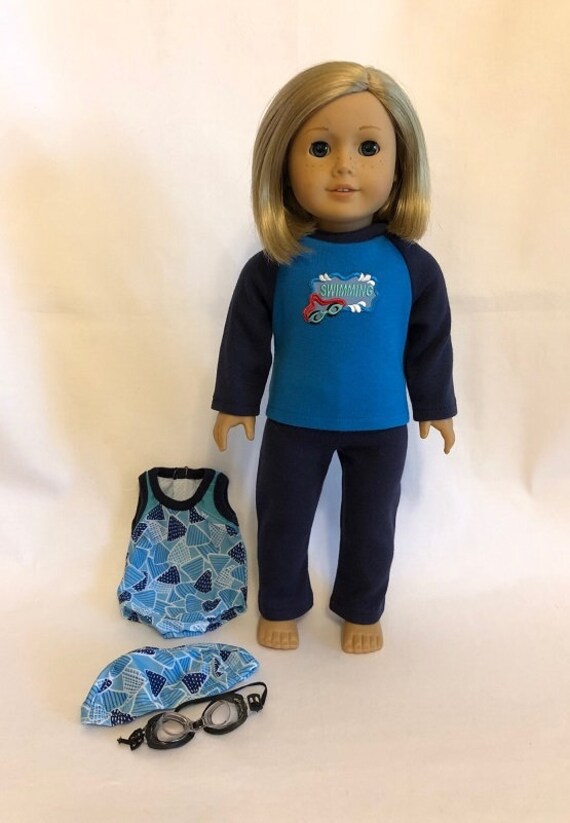 Swim Team Uniform for American Girl Doll 18 inch Dolls Doll