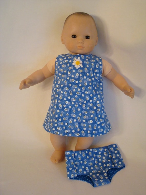 Set of 2 reversible fabric diapers for any 15/' inch doll