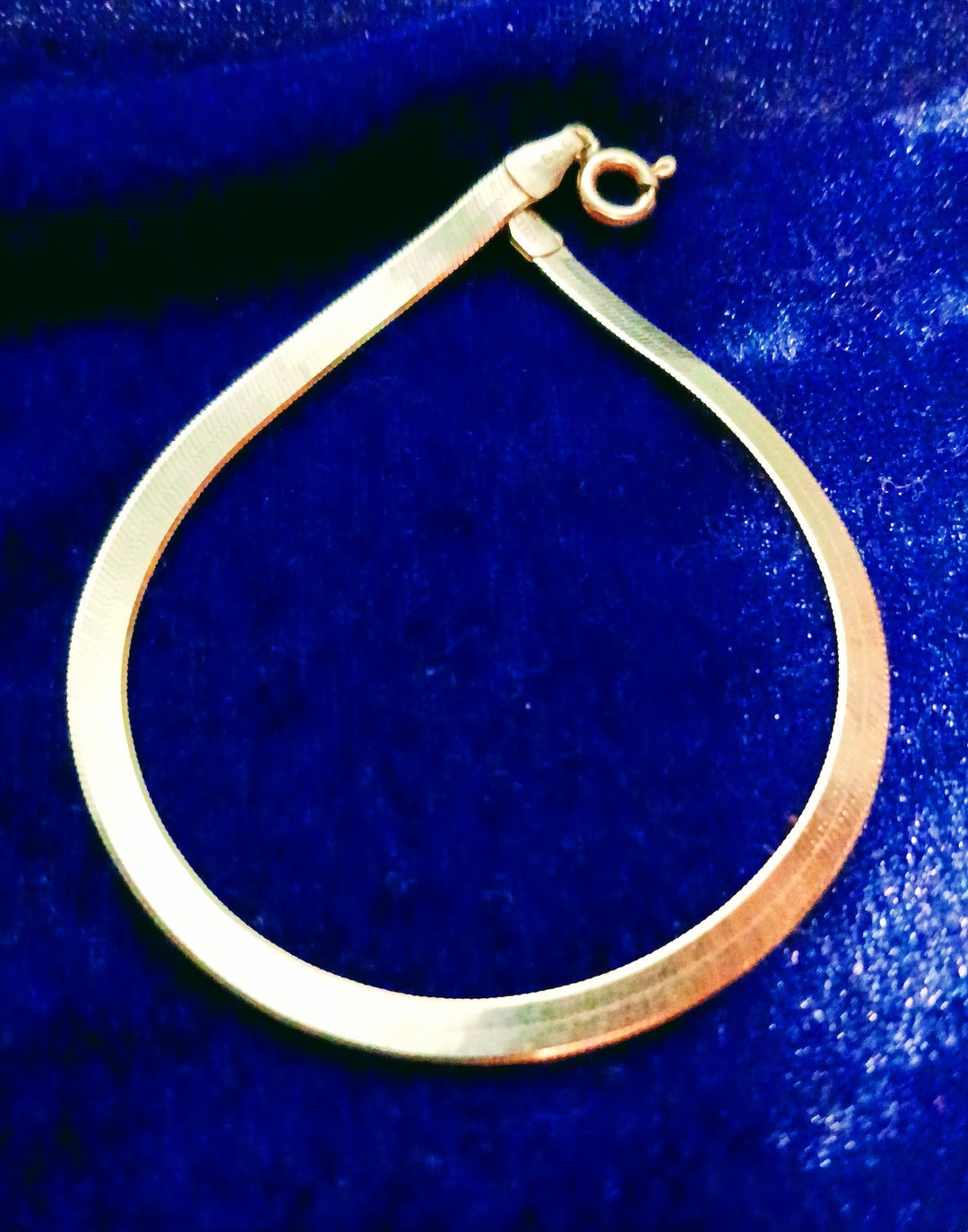 14K Gold Snake Chain Bracelet Free Shipping Etsy