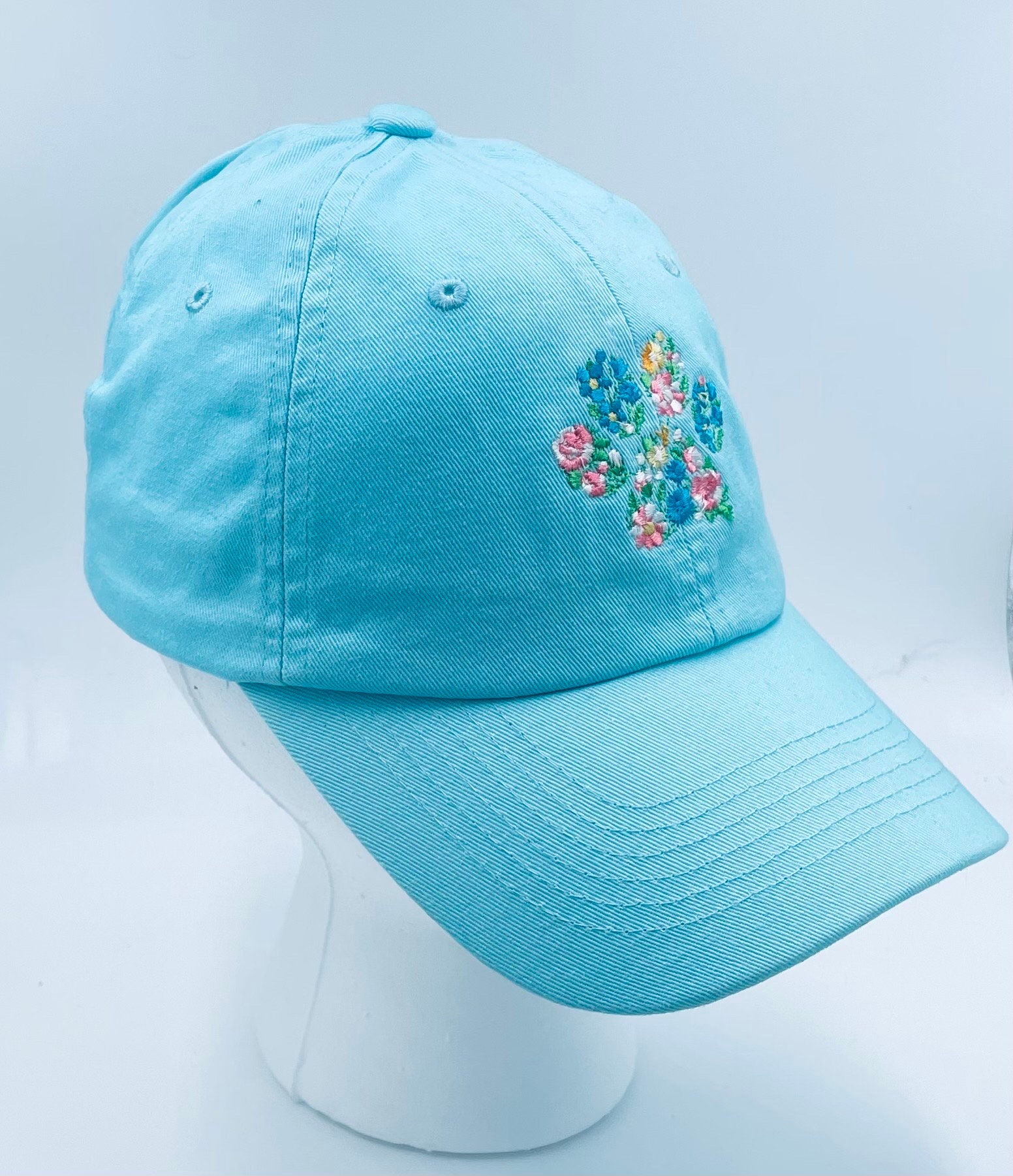 Customized Teal Baseball Cap - Etsy display picture 1