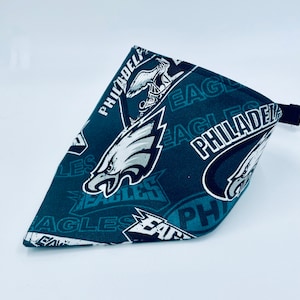 Eagles bandana retro style fabric, Dog bandana, Football, Sports team bandana,