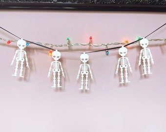 Halloween Spooky Skeleton hanging garland home goth decor