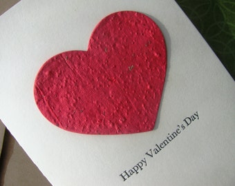 Happy Valentine's Day - Heart Seed Paper