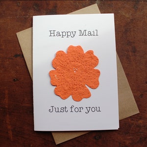 Happy Mail Just for you Happy Flower Face Seed Paper image 1