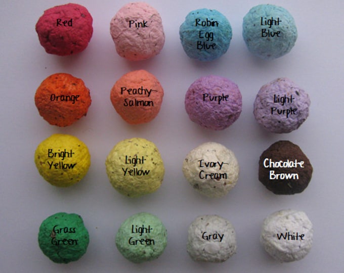 50 Seed bombs- WILDFLOWER BLEND
