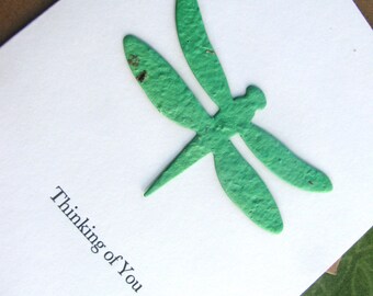 Thinking of You - Dragonfly Seed Paper