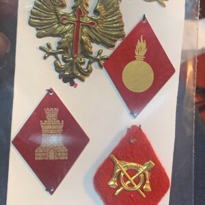 4 Military Medals Spanish Army sew on Hat emblem 0008