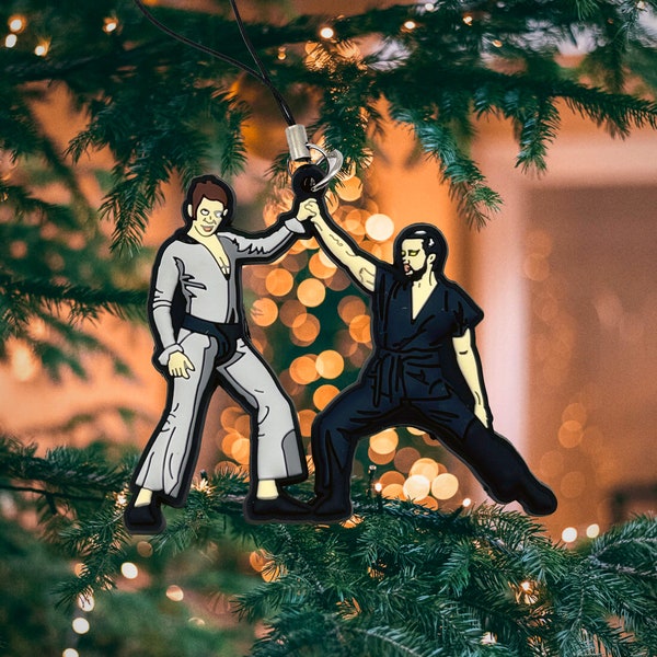3D PVC Dayman Vs. Nightman Hanging Ornament Keychain - Nightman Cometh Always Sunny The Gang Paddy's Pub Merry Xmas Gift TV Show Parody