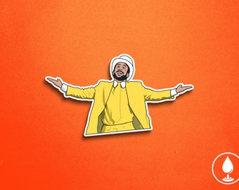 Charlie - Dayman Vinyl Sticker - Nightman Cometh Play Episode IASIP Always Sunny TV Show Parody | 3.5" Die-Cut Permanent Waterproof