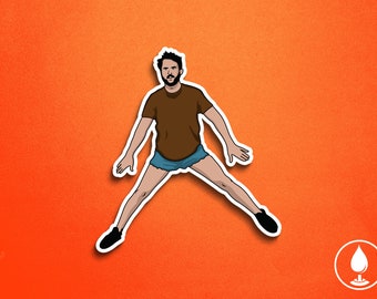 Charlie - White Trash Vinyl Sticker - I Can Go Lower IASIP Always Sunny TV Show Parody | 3" Die-Cut Permanent Waterproof
