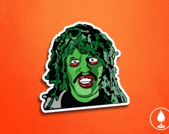 Old Gregg Vinyl Sticker - Merman Vince Noir Howard Moon Tony Harrison British Funny TV Show Mighty Boosh Parody | 3" Permanent Waterproof