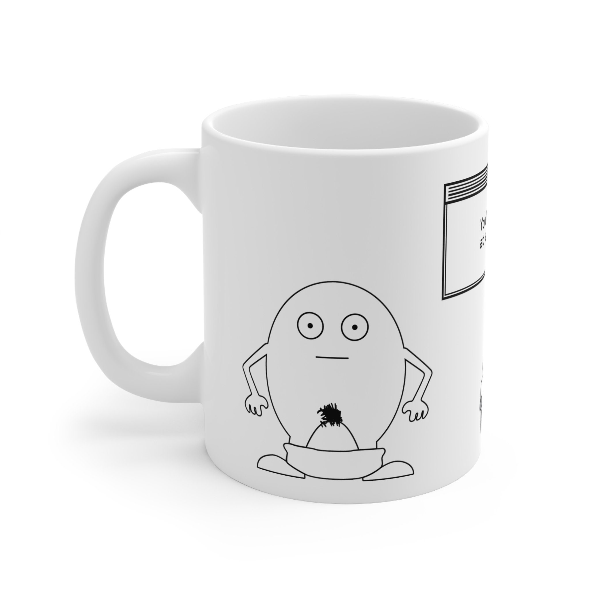 Weird TV Head Mug, We Will Return to Our Regularly Scheduled