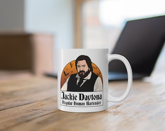 Jackie Daytona Regular Human Bartender 11oz Ceramic Mug - Laszlo Cravensworth WWDITS What We Do In The Shadows Bat Vampire TV Show Parody