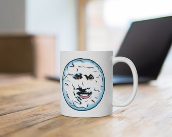 The Moon Mighty Boosh 11oz Ceramic Coffee Mug - Merman Old Gregg Vince Noir Howard Moon Tony Harrison British Hitcher Funny TV Show Parody