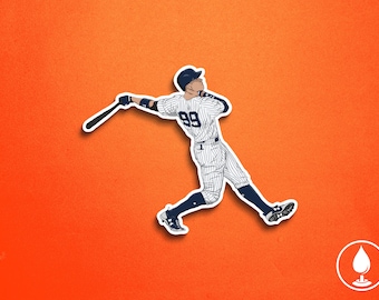Aaron Judge Vinyl Sticker - 99 AJ All Rise NYY New York AL Home Run Record 62 Baseball Slugger Bronx Bombers | 3&quot; Permanent Waterproof