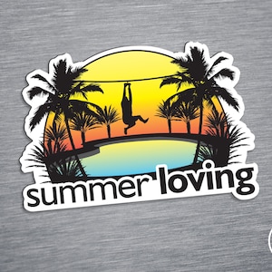 ITYSL Summer Loving Skit Fridge Magnet - Zip Line Ronnie I Think You Should Leave Tim Robinson TV Show Parody 3&quot; Die-Cut Magnet