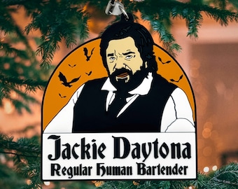 3D PVC Jackie Daytona Regular Human Bartender Hanging Ornament Keychain - WWDITS Laszlo Vampire Nandor Tucson Arizonia Comedy TV Show Parody