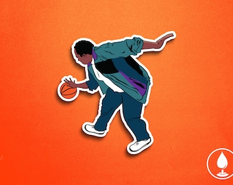 Stanley - Basketball Vinyl Sticker - Secret Weapon Michael Scott Dwight Jim Pam Creed TV Show The Office Parody | 3" Permanent Waterproof
