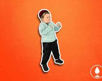 Hasbulla Fighting Vinyl Sticker - Meme Magomedov Mini Khabib Dagestan Russian Star King Adbu Rozik | 3&quot; Die-Cut Permanent Waterproof