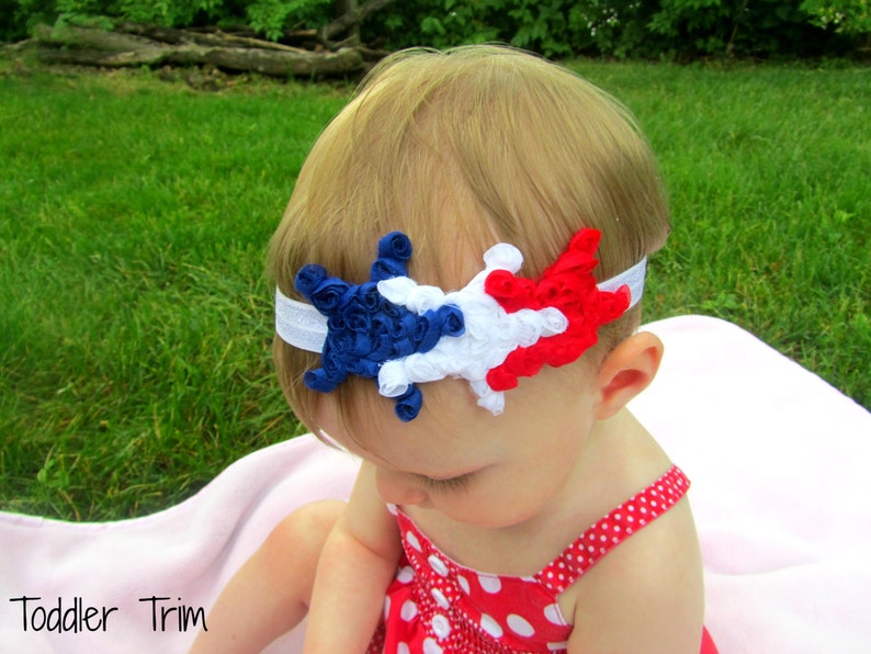 July 4th kids headband 4th of July Star Headband American Patriotic Headband red white and blue headband Military homecoming