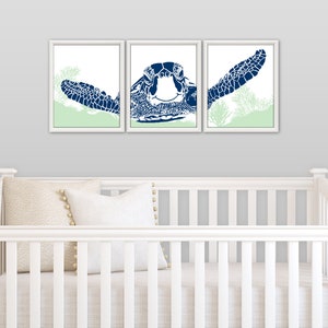 SEA TURTLE - Turtle Art Print, Sea Turtle Wall Art, Sea Turtle Decor, Turtle Decor