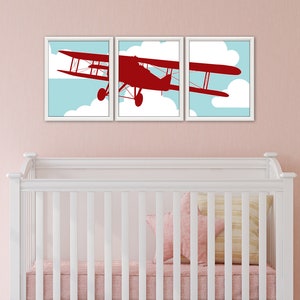 AIRPLANE Wall Art - Airplane Decor, Airplane Art Print, Airplane Nursery